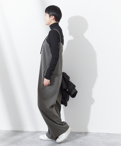journal standard L'essage（ジャーナルスタンダードレサージュ）の「ギャバサスペンダーパンツ（サロペット/オーバーオール・レディース・ブラック/グレー・FREE）」の20枚目の写真