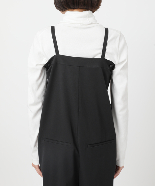 journal standard L'essage（ジャーナルスタンダードレサージュ）の「ギャバサスペンダーパンツ（サロペット/オーバーオール・レディース・ブラック/グレー・FREE）」の3枚目の写真
