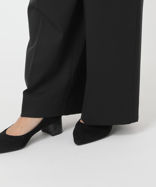 journal standard L'essage（ジャーナルスタンダードレサージュ）の「ギャバサスペンダーパンツ（サロペット/オーバーオール・レディース・ブラック/グレー・FREE）」の8枚目の写真