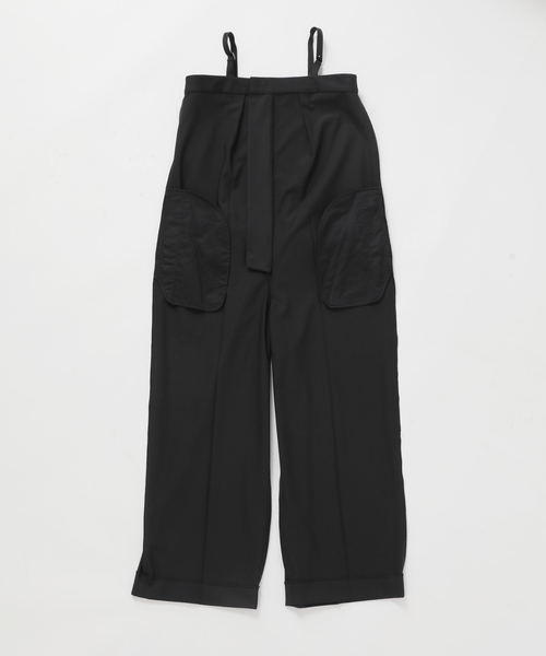 journal standard L'essage（ジャーナルスタンダードレサージュ）の「ギャバサスペンダーパンツ（サロペット/オーバーオール・レディース・ブラック/グレー・FREE）」の13枚目の写真
