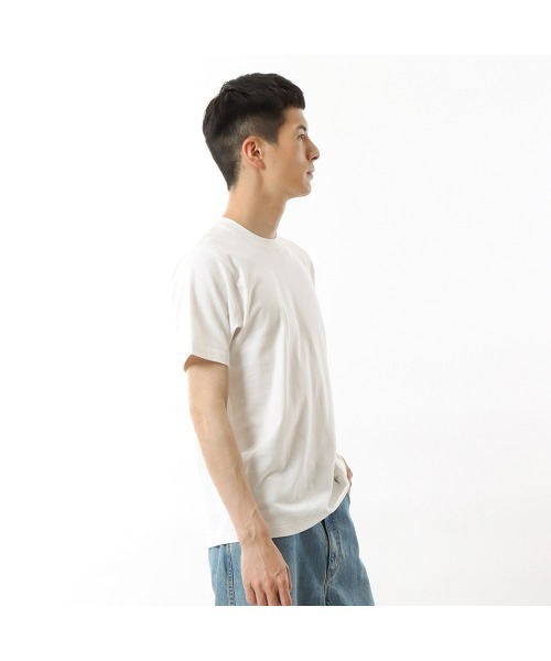HANES(ヘインズ)の「Hanes SHIRO Crewneck T-shirt HM1-X201(Tシャツ/カットソー・メンズ・ホワイト・XL/L/M/S)」の4枚目の写真