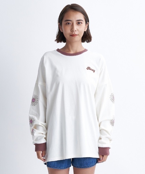 ✨極美品✨ロドリリオン ロングスリーブ Tシャツ フラワーブーケ 転写プリント ✨極美品✨ロドリリオン ロングスリーブ Tシャツ フラワーブーケ