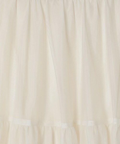 Heather（ヘザー）の「シアーティアードロングスカート　103599（スカート・レディース・アイボリー/ブラック/ホワイト系その他・FREE）」の12枚目の写真