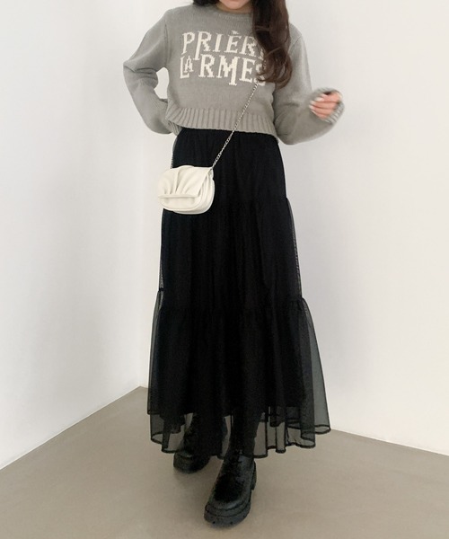 Ryoo 専用 Heather（ヘザー）の「シアーティアードロングスカート 103599