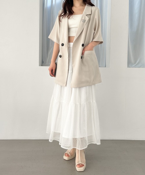 Ryoo 専用 Heather（ヘザー）の「シアーティアードロングスカート 103599