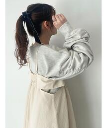 ehka sopo | ◎袖シャーリングスウェット(Tシャツ/カットソー)