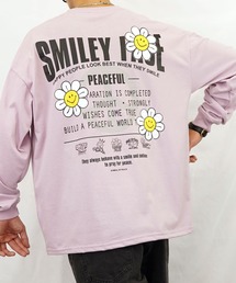 【GROOVY STORE】SMILEY FACE オーバーサイズ プリントロングスリーブTシャツ
