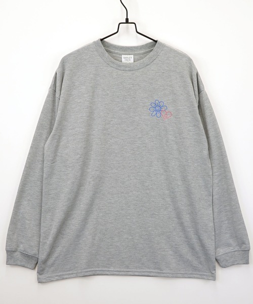 SMILEY FACE(スマイリーフェイス)の「【GROOVY STORE】SMILEY FACE オーバーサイズ プリントロングスリーブTシャツ(Tシャツ/カットソー・メンズ・ブラック/ホワイト系その他2/ホワイト/ブラック系その他2/ネイビー/ミント/ラベンダー/ライトブラック/インディゴブルー/杢グレー/ブラック系その他3/ホワイト系その他3・L/LL/M)」の22枚目の写真