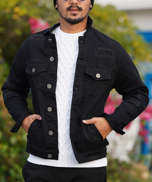 セール】RTEGリペアデニムジャケット（デニムジャケット