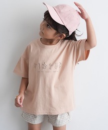 Tシャツ/カットソー（ベージュ系・花柄・ボタニカル柄）ファッション