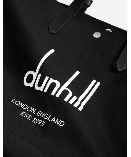 dunhill（ダンヒル）の「【返却】レガシー キャンバス ユーティリティ トートバッグ / LEGACY CANVAS UTILITY TOTE（トートバッグ・メンズ・ブラック・ONE SIZE）」の2枚目の写真