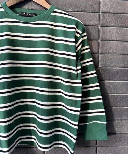 ENNOY ボーダー 長袖 Tシャツ グリーン Mサイズ ENNOY ボーダー 長袖 Tシャツ グリーン Mサイズ トップス