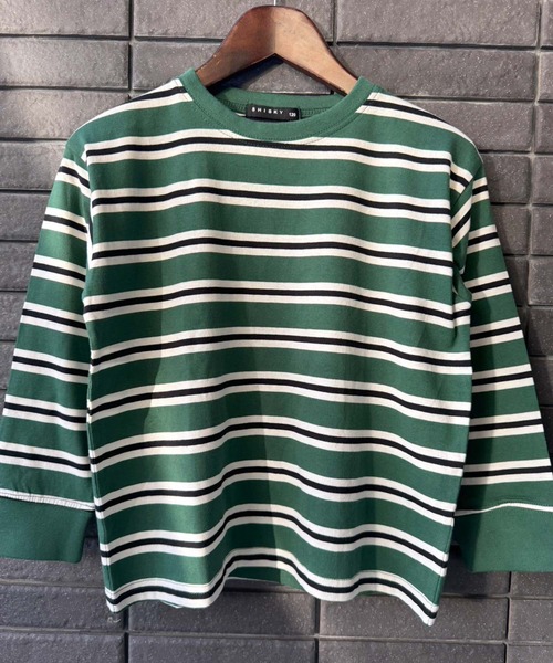 セール】オーバーサイズ ボーダー 長袖Tシャツ（Tシャツ