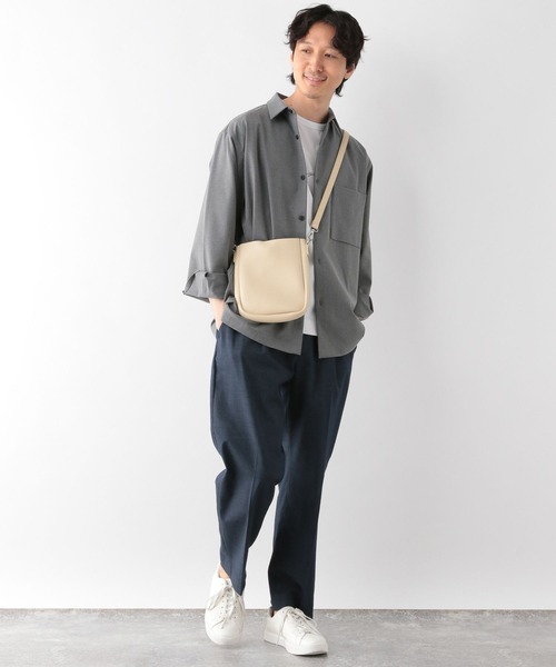 GLOBAL WORK（グローバルワーク）の「撥水ジャストポケットショルダーバッグ/996573（ショルダーバッグ・メンズ・ブラウン/チャコールグレー/オフホワイト/その他/ブラック・FREE）」の10枚目の写真