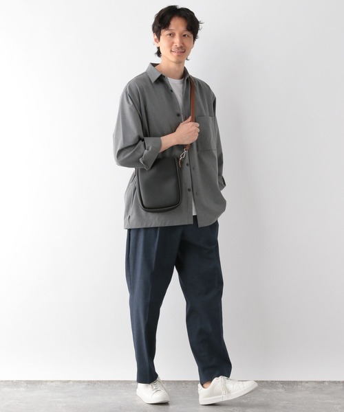GLOBAL WORK（グローバルワーク）の「撥水ジャストポケットショルダーバッグ/996573（ショルダーバッグ・メンズ・ブラウン/チャコールグレー/オフホワイト/その他/ブラック・FREE）」の15枚目の写真