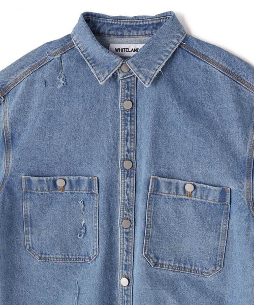 WHITELAND（ホワイトランド）の「WHITELAND/ホワイトランド/DENIM SHIRTS（シャツ/ブラウス・メンズ・その他4・F）」の8枚目の写真