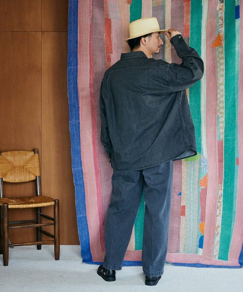 JOURNAL STANDARD relume（ジャーナルスタンダード　レリューム）の「AMERICAN デニムスラックス by COTTON USA（デニムパンツ・メンズ・ブラック/コバルトブルー・MEDIUM/LARGE/X-LARGE）」の16枚目の写真