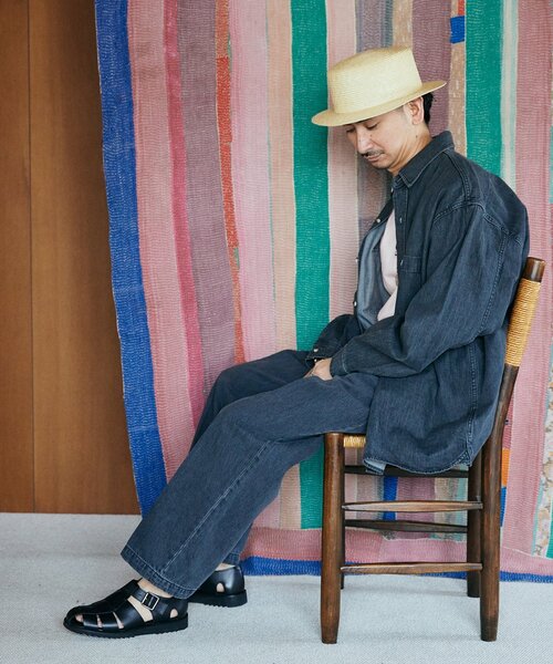 JOURNAL STANDARD relume（ジャーナルスタンダード　レリューム）の「AMERICAN デニムスラックス by COTTON USA（デニムパンツ・メンズ・ブラック/コバルトブルー・MEDIUM/LARGE/X-LARGE）」の17枚目の写真