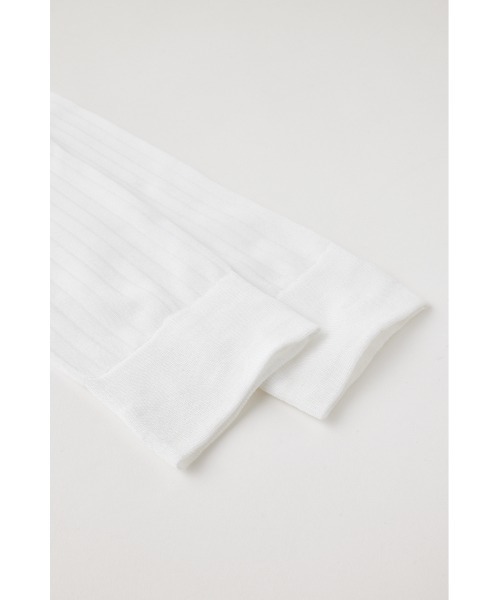 MOUSSY(マウジー)の「RIB SHEER ソックス(ソックス/靴下・レディース・グレー/ホワイト・FREE)」の10枚目の写真