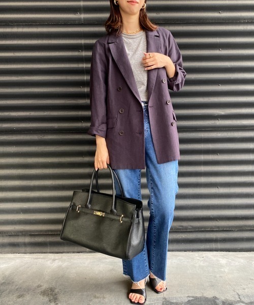 AULENTTI（オウレンティ）の「[AULENTTI/オーレンティ] DOLLARO レザートートバッグ（トートバッグ・レディース・ブラック・F）」の4枚目の写真