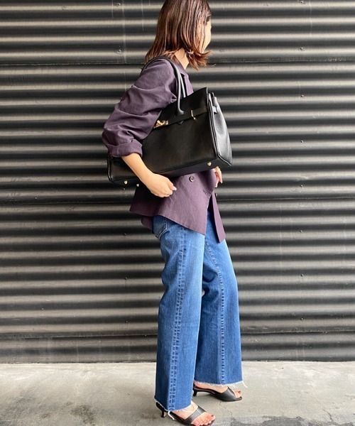 AULENTTI（オウレンティ）の「[AULENTTI/オーレンティ] DOLLARO レザートートバッグ（トートバッグ・レディース・ブラック・F）」の7枚目の写真