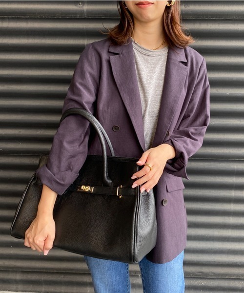 AULENTTI（オウレンティ）の「[AULENTTI/オーレンティ] DOLLARO レザートートバッグ（トートバッグ・レディース・ブラック・F）」の5枚目の写真