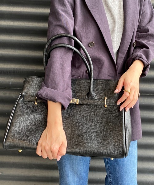 AULENTTI（オウレンティ）の「[AULENTTI/オーレンティ] DOLLARO レザートートバッグ（トートバッグ・レディース・ブラック・F）」の6枚目の写真