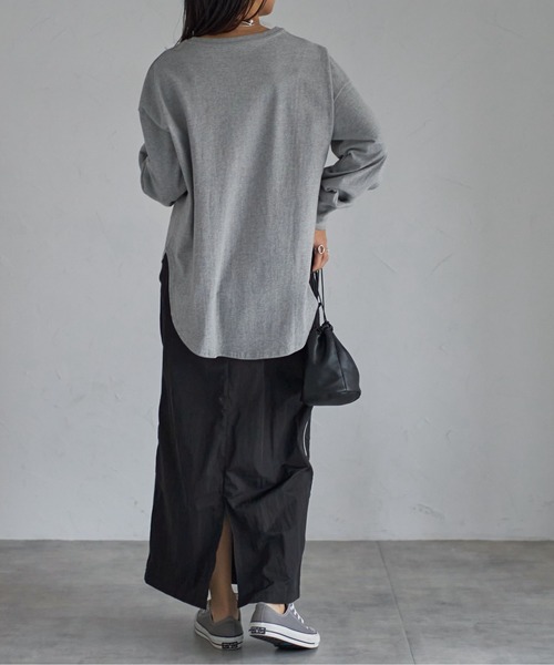 【MAISON SPECIAL】サイドラインナイロンタイトスカート MAISON SPECIAL（メゾンスペシャル）の「Metallic Maxi Skirt