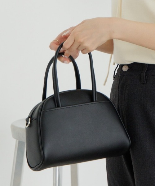 flower（フラワー）の「プチデイリーバッグ（ハンドバッグ・レディース・アイボリー/ピンクベージュ/ブラック・FREE）」の3枚目の写真