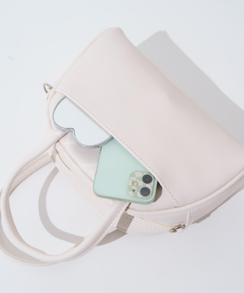 flower（フラワー）の「プチデイリーバッグ（ハンドバッグ・レディース・アイボリー/ピンクベージュ/ブラック・FREE）」の10枚目の写真