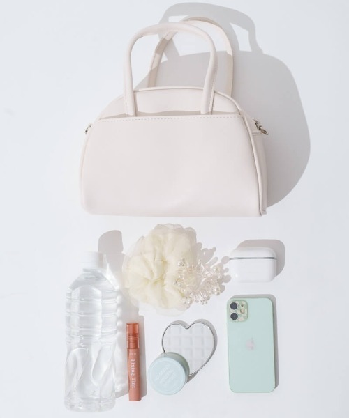 flower（フラワー）の「プチデイリーバッグ（ハンドバッグ・レディース・アイボリー/ピンクベージュ/ブラック・FREE）」の11枚目の写真