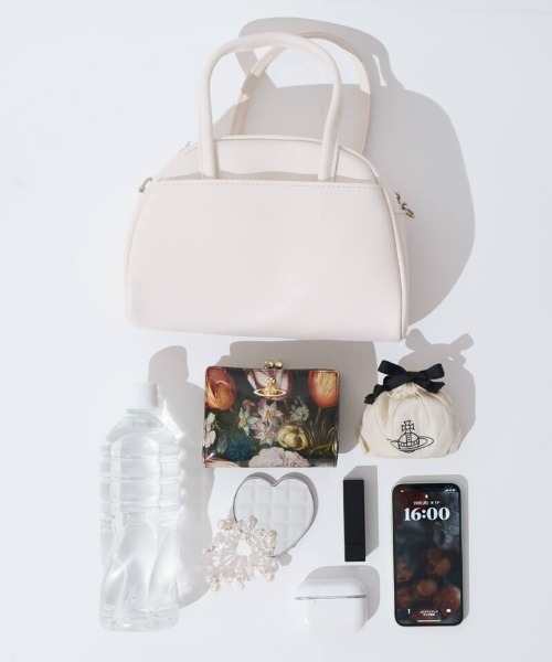 flower（フラワー）の「プチデイリーバッグ（ハンドバッグ・レディース・アイボリー/ピンクベージュ/ブラック・FREE）」の12枚目の写真