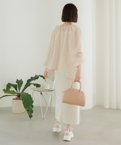 flower（フラワー）の「プチデイリーバッグ（ハンドバッグ・レディース・アイボリー/ピンクベージュ/ブラック・FREE）」の21枚目の写真