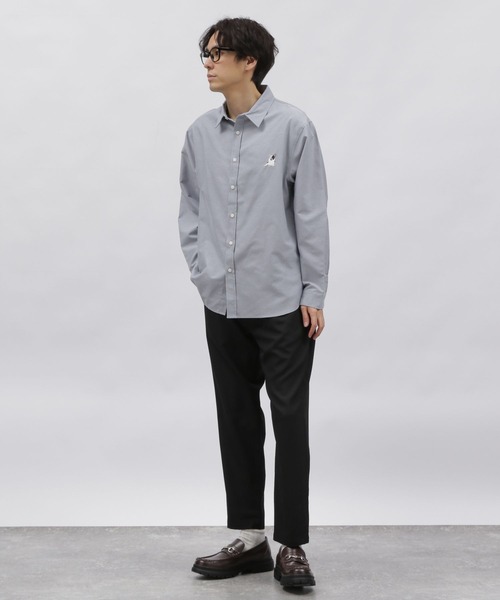 LAKOLE（ラコレ）の「ドッグ刺繍長袖シャツ / 996787（シャツ/ブラウス・メンズ・ブルー/グレー/ホワイト・MEDIUM/LARGE/X-LARGE）」の6枚目の写真