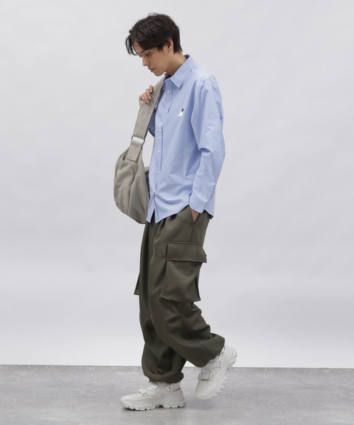 LAKOLE（ラコレ）の「ドッグ刺繍長袖シャツ / 996787（シャツ/ブラウス・メンズ・ブルー/グレー/ホワイト・MEDIUM/LARGE/X-LARGE）」の8枚目の写真