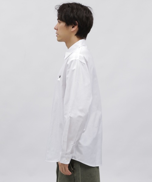 LAKOLE（ラコレ）の「ドッグ刺繍長袖シャツ / 996787（シャツ/ブラウス・メンズ・ブルー/グレー/ホワイト・MEDIUM/LARGE/X-LARGE）」の11枚目の写真