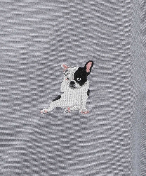 LAKOLE（ラコレ）の「ドッグ刺繍長袖シャツ / 996787（シャツ/ブラウス・メンズ・ブルー/グレー/ホワイト・MEDIUM/LARGE/X-LARGE）」の18枚目の写真