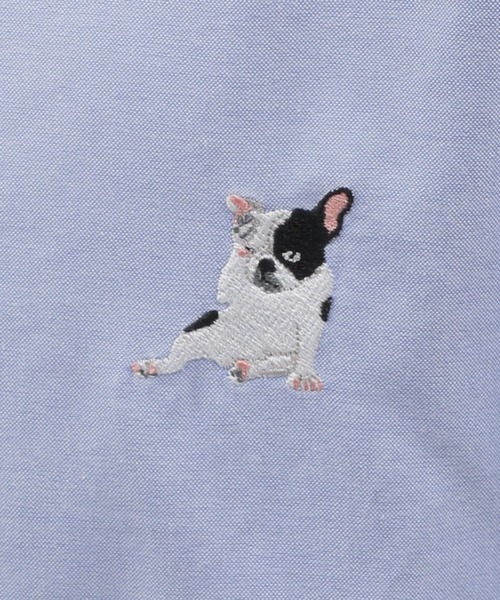 LAKOLE（ラコレ）の「ドッグ刺繍長袖シャツ / 996787（シャツ/ブラウス・メンズ・ブルー/グレー/ホワイト・MEDIUM/LARGE/X-LARGE）」の19枚目の写真