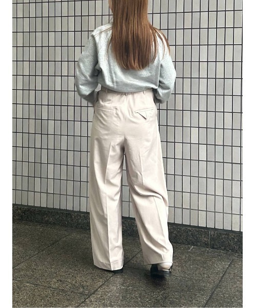 セール】straight wide tack pants（その他パンツ）｜LAATO