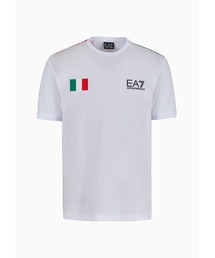 【エンポリオ アルマーニ EA7】Graphic Series クルーネックTシャツ コットン フラッグ