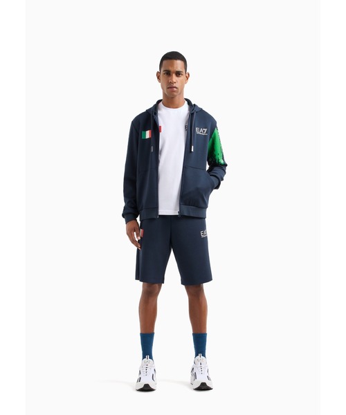 EMPORIO ARMANI EA7（エンポリオアルマーニイーエーセブン）の「【エンポリオ アルマーニ EA7】Graphic Series クルーネックTシャツ コットン フラッグ（Tシャツ/カットソー・メンズ・ホワイト系その他2・LARGE/MEDIUM/SMALL/X-LARGE/X-SMALL）」の5枚目の写真