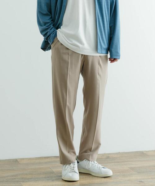 ITEMS URBANRESEARCH（アイテムズ アーバンリサーチ）の「『セットアップ対応』ウォッシャブル×クールタッチTRテーパードパンツ（その他パンツ・メンズ・ブラック/グレー/ベージュ/チェック・SMALL/MEDIUM/LARGE）」の10枚目の写真