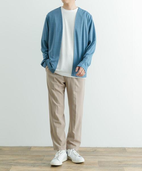 ITEMS URBANRESEARCH（アイテムズ アーバンリサーチ）の「『セットアップ対応』ウォッシャブル×クールタッチTRテーパードパンツ（その他パンツ・メンズ・ブラック/グレー/ベージュ/チェック・SMALL/MEDIUM/LARGE）」の15枚目の写真