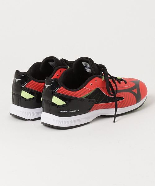 MIZUNO（ミズノ　）の「ミズノ  スピードマッハ2_SPEED MACH 2（スニーカー・キッズ・レッド・21.5cm/22.0cm/22.5cm/23.0cm/23.5cm/24.0cm/24.5cm）」の2枚目の写真