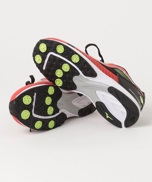 MIZUNO（ミズノ　）の「ミズノ  スピードマッハ2_SPEED MACH 2（スニーカー・キッズ・レッド・21.5cm/22.0cm/22.5cm/23.0cm/23.5cm/24.0cm/24.5cm）」の3枚目の写真