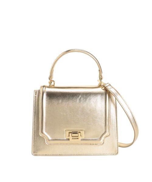 MERCURYDUO(マーキュリーデュオ)の「アコーディオンスクエアバッグ(ハンドバッグ・レディース・ブラック/アイボリー/オフホワイト/シルバー/ゴールド/レッド・FREE)」の6枚目の写真