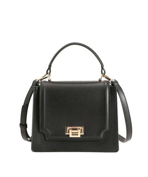 MERCURYDUO(マーキュリーデュオ)の「アコーディオンスクエアバッグ(ハンドバッグ・レディース・ブラック/アイボリー/オフホワイト/シルバー/ゴールド/レッド・FREE)」の3枚目の写真