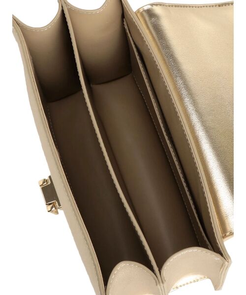 MERCURYDUO(マーキュリーデュオ)の「アコーディオンスクエアバッグ(ハンドバッグ・レディース・ブラック/アイボリー/オフホワイト/シルバー/ゴールド/レッド・FREE)」の18枚目の写真