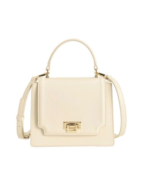 MERCURYDUO(マーキュリーデュオ)の「アコーディオンスクエアバッグ(ハンドバッグ・レディース・ブラック/アイボリー/オフホワイト/シルバー/ゴールド/レッド・FREE)」の22枚目の写真