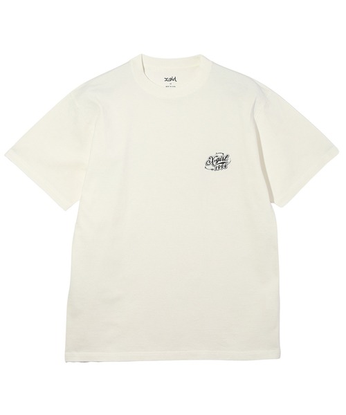 X-girl（エックスガール）の「AIRBRUSH LOGO S/S TEE（Tシャツ/カットソー・レディース・ブラック/ライトピンク/ホワイト・S/M/L/XL）」の14枚目の写真